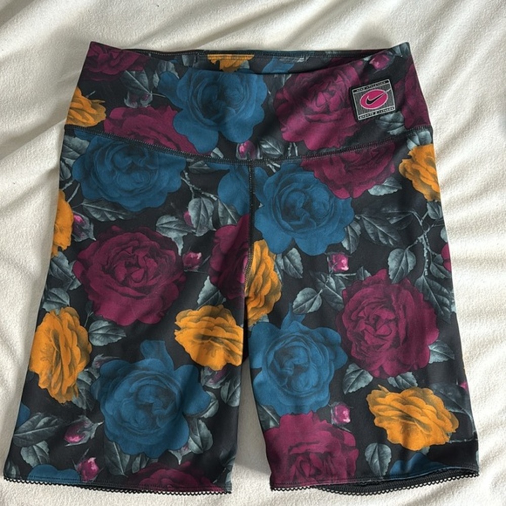 Nike One Athletic floral shorts